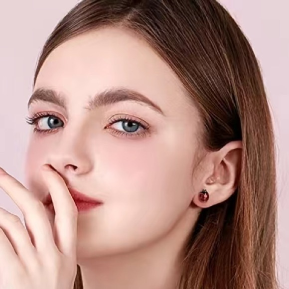 Ladybug Stud Earrings - Picture 4 of 5